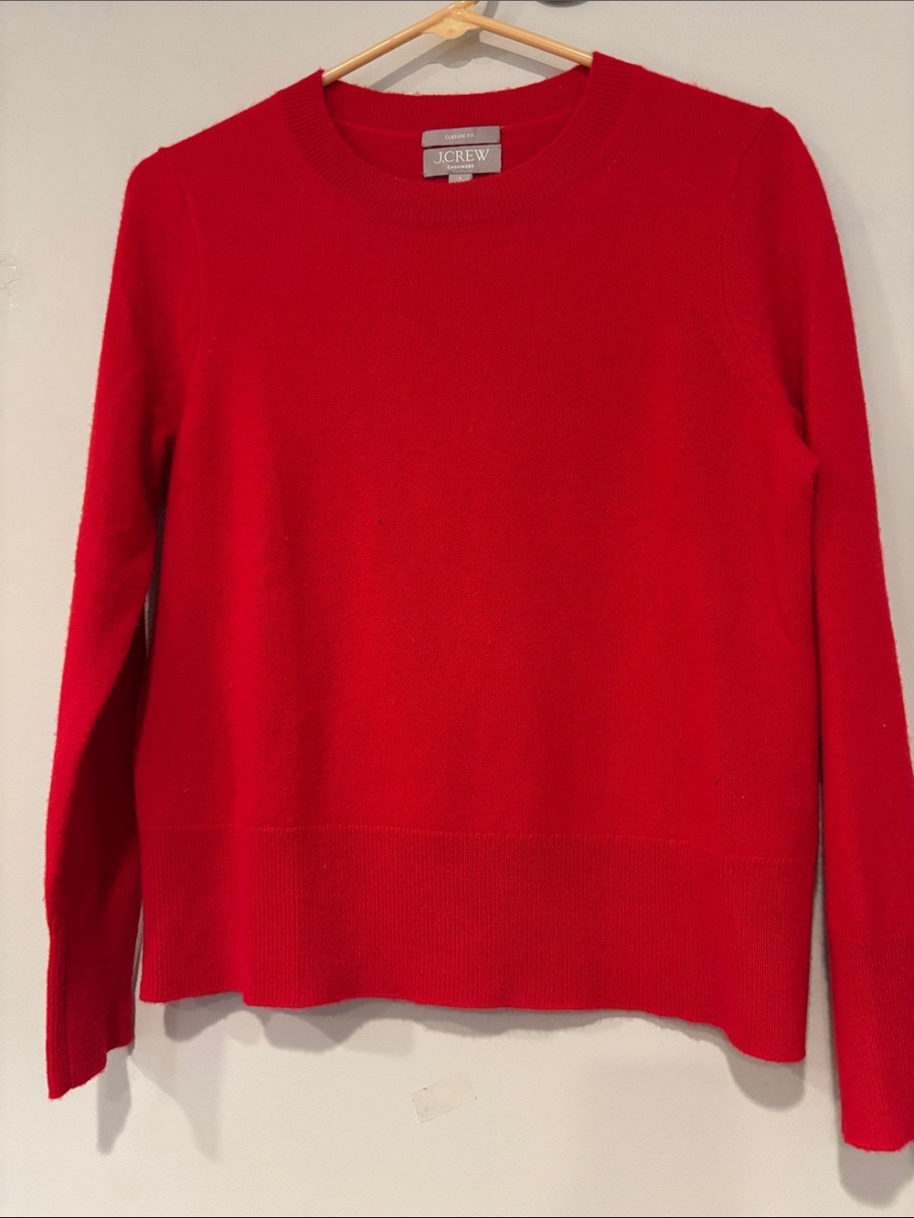 J. Crew Red Crewneck Sweater
